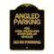 Signmission Angled Parking for Cars Trucks and Similar Vehicles-No RV Parking, Black & Gold, A-DES-BG-1824-24343 A-DES-BG-1824-24343 - alternate 1